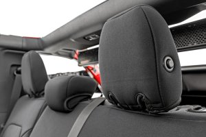 Ford Bronco Seat Covers - Front + Rear - Rough Country - Neoprene - '21-'25